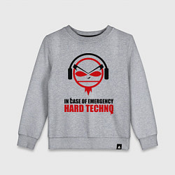 Свитшот хлопковый детский Hard Techno, цвет: меланж