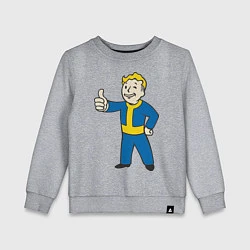 Свитшот хлопковый детский Fallout Boy, цвет: меланж