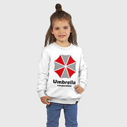 Свитшот хлопковый детский Umbrella corporation, цвет: белый — фото 2