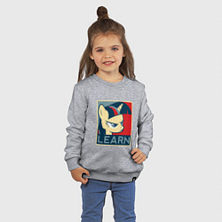 Свитшот хлопковый детский Learn Твайлайт Спаркл, цвет: меланж — фото 2