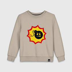 Свитшот хлопковый детский Крутой Сэм, цвет: миндальный