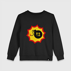 Свитшот хлопковый детский Крутой Сэм, цвет: черный