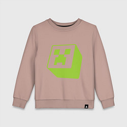 Свитшот хлопковый детский Green Creeper, цвет: пыльно-розовый