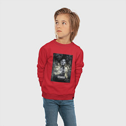 Свитшот хлопковый детский Мейвезер Флойд, цвет: красный — фото 2