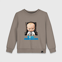 Свитшот хлопковый детский Boss Baby, цвет: утренний латте