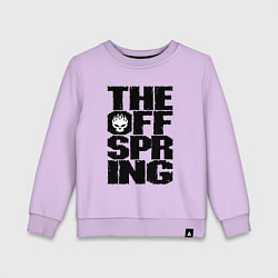 Свитшот хлопковый детский The Offspring, цвет: лаванда