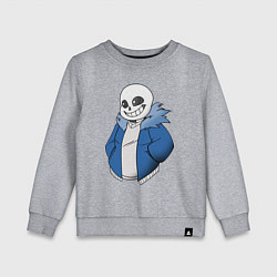 Свитшот хлопковый детский Sans, цвет: меланж
