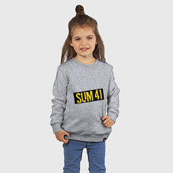 Свитшот хлопковый детский Sum-41, цвет: меланж — фото 2