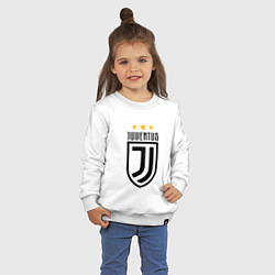 Свитшот хлопковый детский Juventus FC: 3 stars, цвет: белый — фото 2