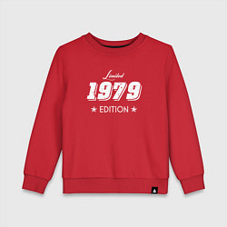 Свитшот хлопковый детский Limited Edition 1979, цвет: красный