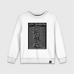 Свитшот хлопковый детский Joy Division: Unknown Pleasures, цвет: белый