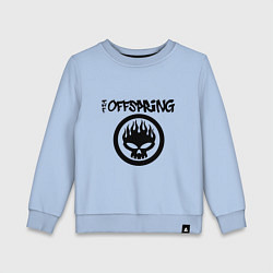 Свитшот хлопковый детский The Offspring, цвет: мягкое небо