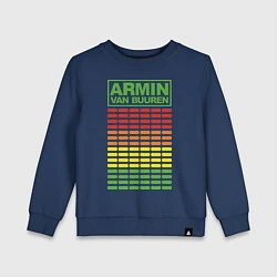 Свитшот хлопковый детский Armin van Buuren: EQ, цвет: тёмно-синий