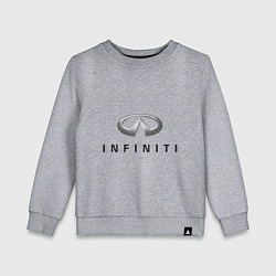 Свитшот хлопковый детский Logo Infiniti, цвет: меланж