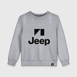Свитшот хлопковый детский Jeep logo, цвет: меланж