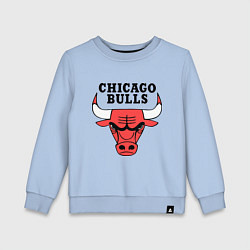 Свитшот хлопковый детский Chicago Bulls, цвет: мягкое небо