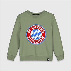 Свитшот хлопковый детский Bayern Munchen FC, цвет: авокадо
