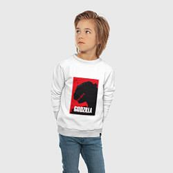 Свитшот хлопковый детский Godzilla: Sunrise Poster, цвет: белый — фото 2