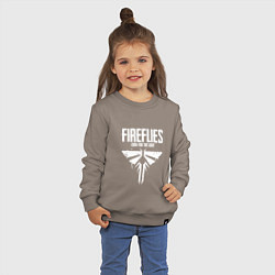 Свитшот хлопковый детский Fireflies: Look for the Light, цвет: утренний латте — фото 2