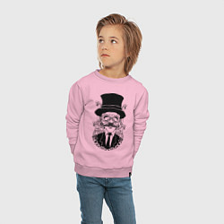 Свитшот хлопковый детский Steampunk Man, цвет: светло-розовый — фото 2