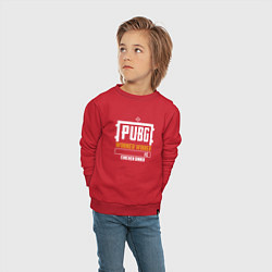 Свитшот хлопковый детский PUBG: Winner, цвет: красный — фото 2