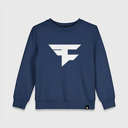 Свитшот хлопковый детский FAZE Symbol, цвет: тёмно-синий