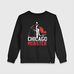 Свитшот хлопковый детский Chicago Mobster, цвет: черный