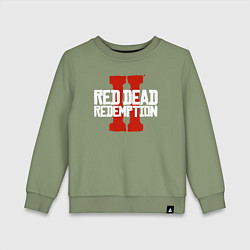 Свитшот хлопковый детский RDR II, цвет: авокадо