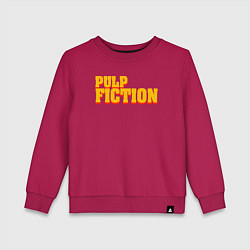Свитшот хлопковый детский Pulp Fiction, цвет: маджента