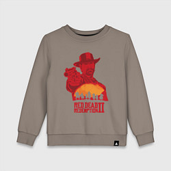 Свитшот хлопковый детский Red Dead Redemption 2, цвет: утренний латте