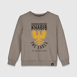 Свитшот хлопковый детский Khabib: The Eagle, цвет: утренний латте