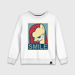 Свитшот хлопковый детский MLP: Smile, цвет: белый