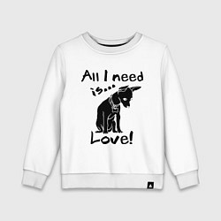 Детский свитшот All i need is love