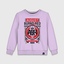 Свитшот хлопковый детский August Burns Red, цвет: лаванда