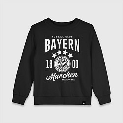 Свитшот хлопковый детский Bayern Munchen 1900, цвет: черный