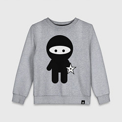 Свитшот хлопковый детский Ninja boy, цвет: меланж