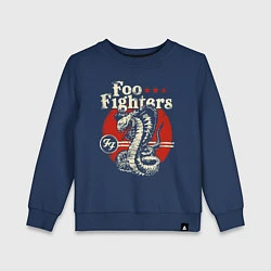 Свитшот хлопковый детский Foo Fighters: FF Snake, цвет: тёмно-синий