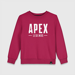 Свитшот хлопковый детский Apex Legends, цвет: маджента