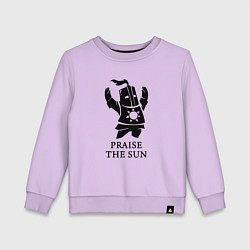 Свитшот хлопковый детский Praise the Sun, цвет: лаванда