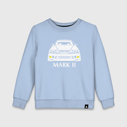 Свитшот хлопковый детский Toyota Mark2 JZX100, цвет: мягкое небо