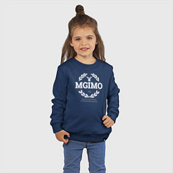 Свитшот хлопковый детский MGIMO, цвет: тёмно-синий — фото 2
