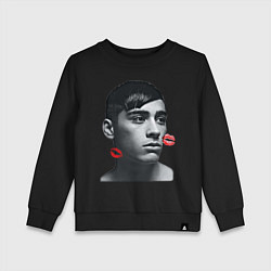 Свитшот хлопковый детский Zayn Malik, цвет: черный