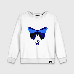 Свитшот хлопковый детский Linkin Park: Butterfly цвета белый — фото 1