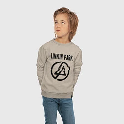 Свитшот хлопковый детский Linkin Park, цвет: миндальный — фото 2