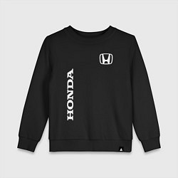 Свитшот хлопковый детский HONDA, цвет: черный