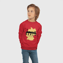 Свитшот хлопковый детский Берлин - Германия, цвет: красный — фото 2