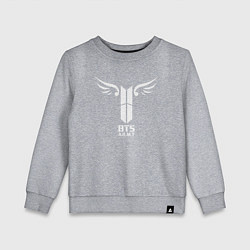 Свитшот хлопковый детский BTS ARMY, цвет: меланж