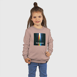 Свитшот хлопковый детский IMAGINE DRAGONS, цвет: пыльно-розовый — фото 2