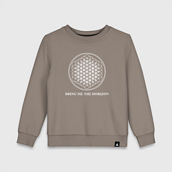 Свитшот хлопковый детский BRING ME THE HORIZON, цвет: утренний латте