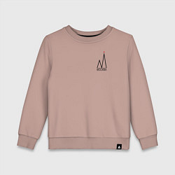 Детский свитшот Москва-чёрный логотип